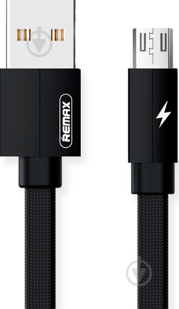 Кабель USB – microUSB 2 м черный (RC-094M2M-BLACK) Kerolla MicroUSB Data/Charge - фото 1