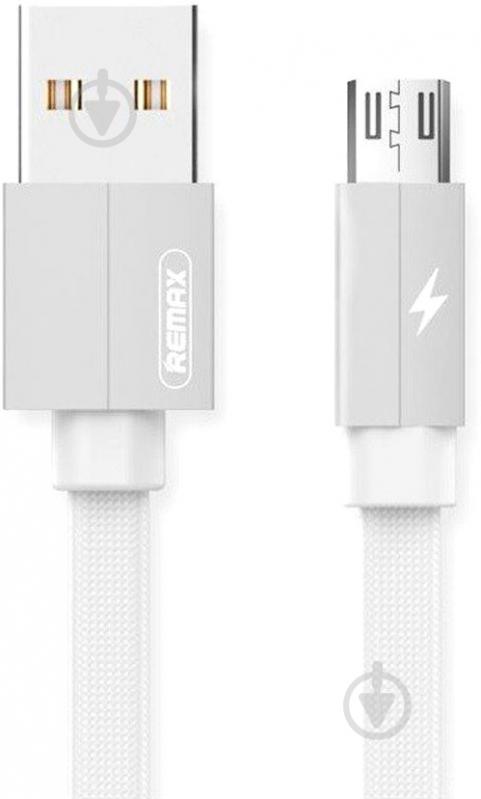 Кабель USB – microUSB 2 м белый (RC-094M2M-WHITE) Kerolla MicroUSB Data/Charge - фото 1