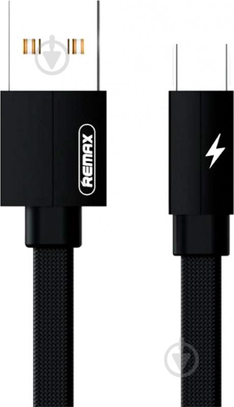 Кабель Type-C – USB 2.0 1 м чорний (RC-094A1M-BLACK) Kerolla Type-C Data/Charge - фото 1