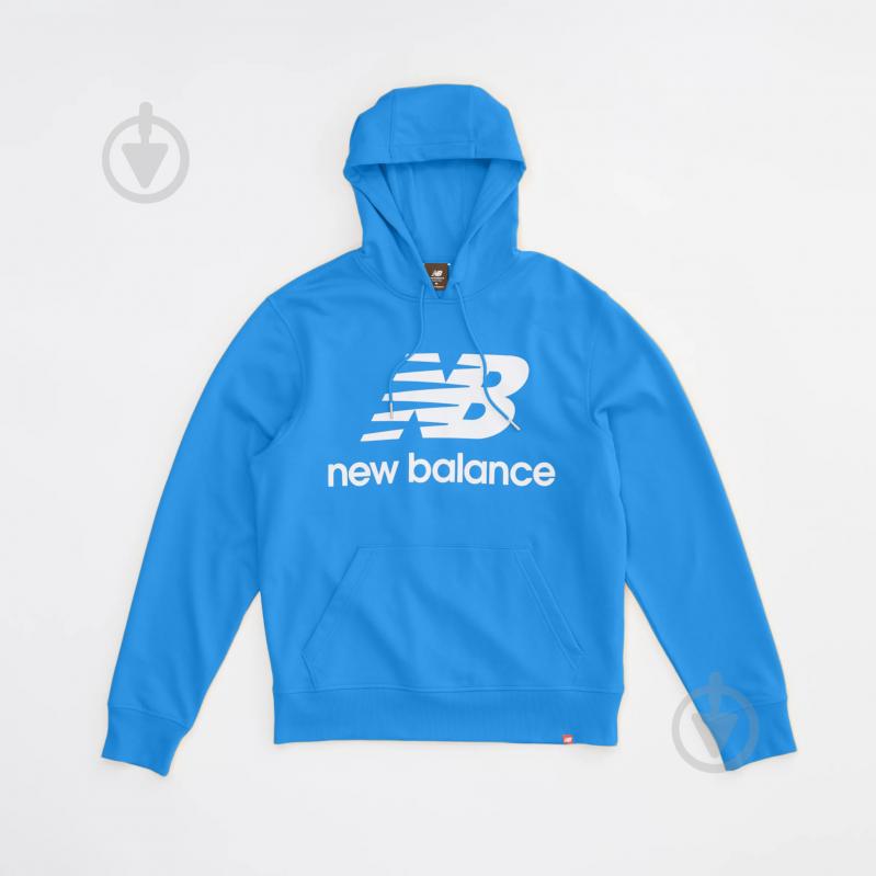 Джемпер New Balance Essentials Stacked Logo MT03558SBU р. XL блакитний - фото 1