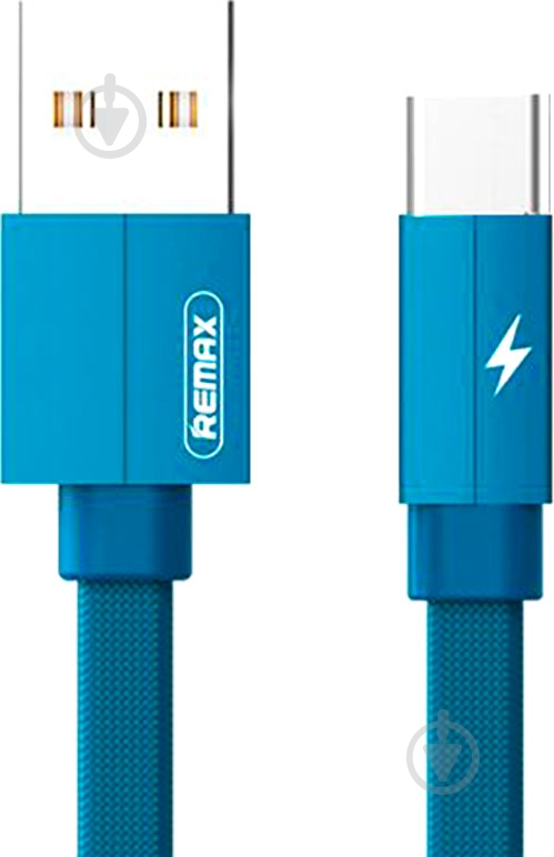Кабель Type-C – USB 2.0 1 м синий (RC-094A1M-BLUE) Kerolla Type-C Data/Charge - фото 1