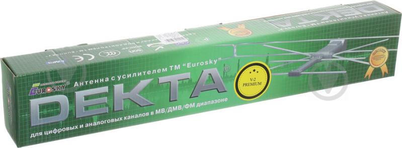 Антенна Eurosky DEKTA V-2 Eurosky DEKTA V-2 PREMIUM комнатная с усилителем 5V - фото 6