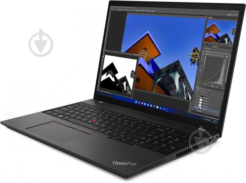 Ноутбук Lenovo ThinkPad T16 G1 16" (21BWS1JE3A) black - фото 5