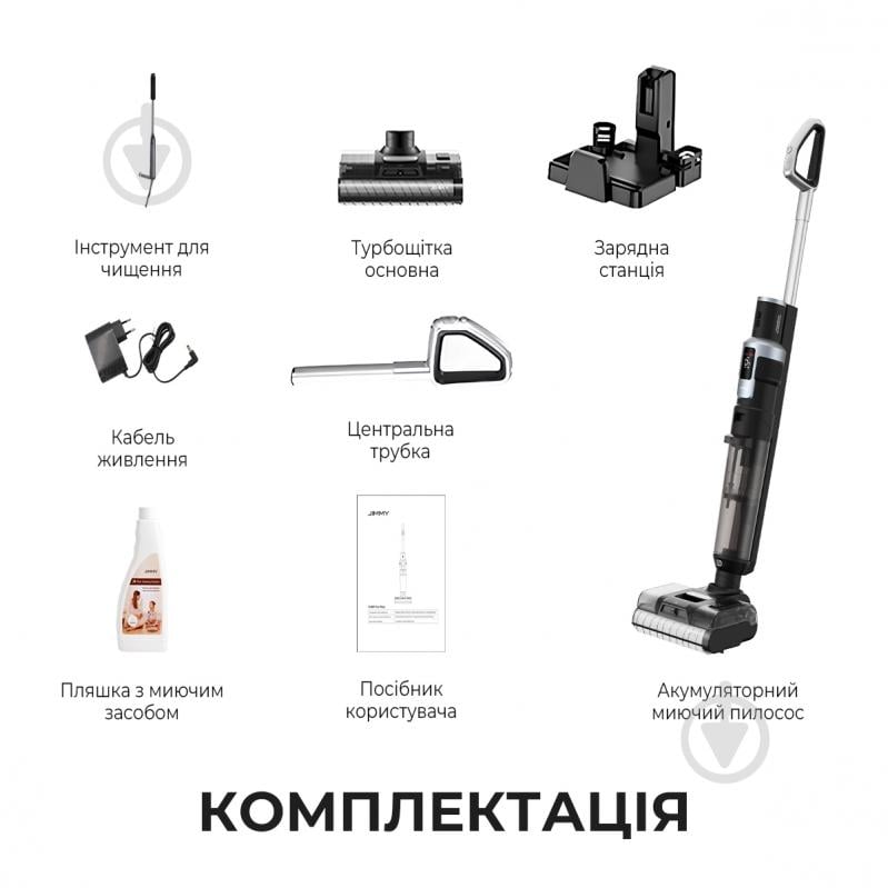 Пилосос миючий JIMMY HW9 PRO MAX 2 в 1 black - фото 10