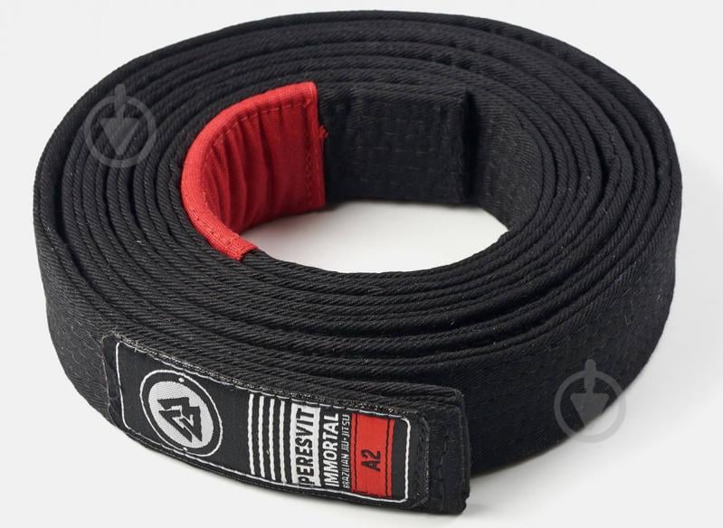 Пояс для джиу-джитсу Peresvit Immortal BJJ Gi Belt 501252-100 р.A2(зріст 183см) черный - фото 2