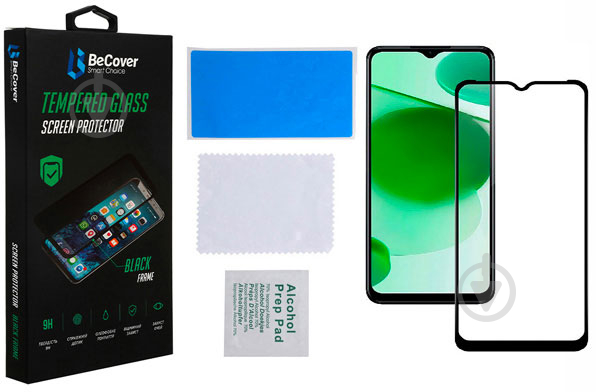 Захисне скло BeCover для для Realme C35 (708155) Black - фото 3