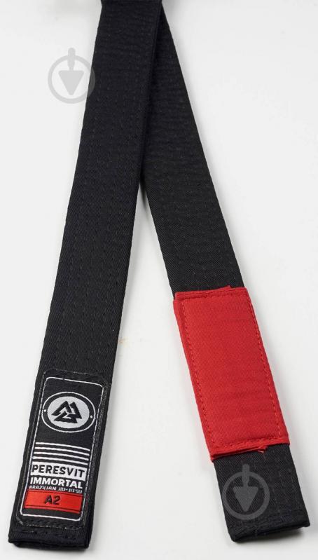 Пояс для джіу-джитсу Peresvit Immortal BJJ Gi Belt 501252-100 р.A3(зріст 192см) чорний - фото 1