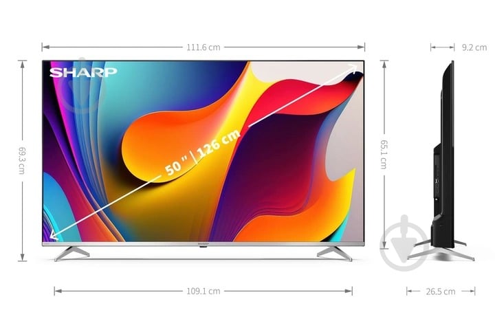 Телевизор Sharp 4T-C50FP1EL2AB - фото 11