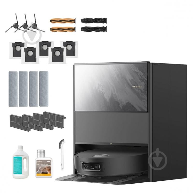 Робот-пилосос мийний DREAME Aqua 10 Ultra Track Complete black - фото 1