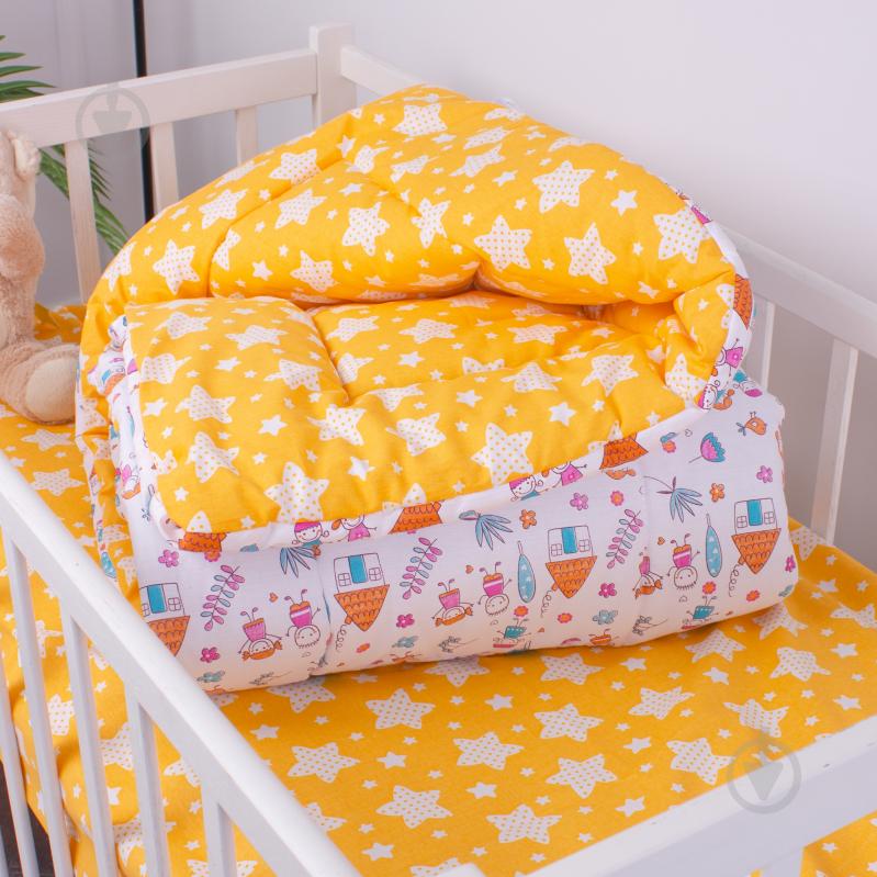 Одеяло антиаллергенное зима №3801 Kids Time 18-0002 Sweet Home (EcoSilk) 140x205 см MirSon с принтом - фото 1