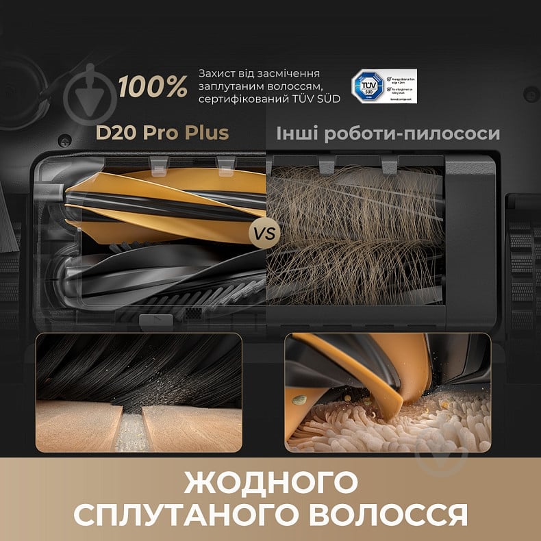 Робот-пылесос моющий DREAME D20 Pro Plus white - фото 9