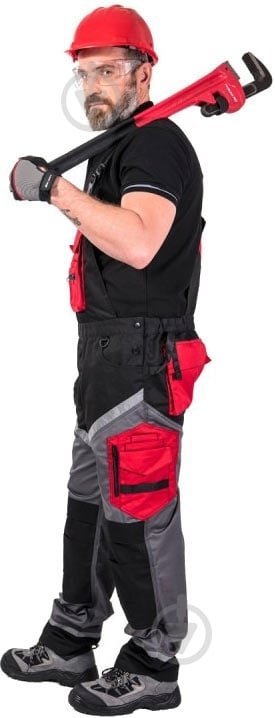 Полукомбинезон Lahti Pro р. XL L4060504 красно-черный - фото 4 Полукомбинезон Lahti Pro р. XL L4060504 красно-черный - фото 4