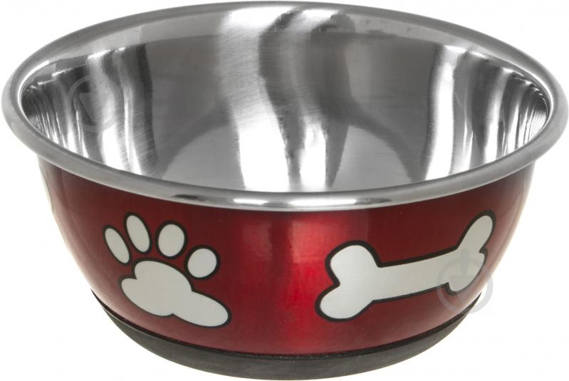 Миска Lilli Pet METAL STAR BONES 500 мл 20-5630 - фото 1