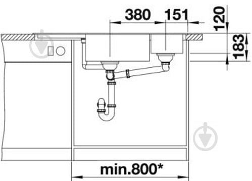 Мийка для кухні Blanco BLANCO 521260 DELTA II - фото 4