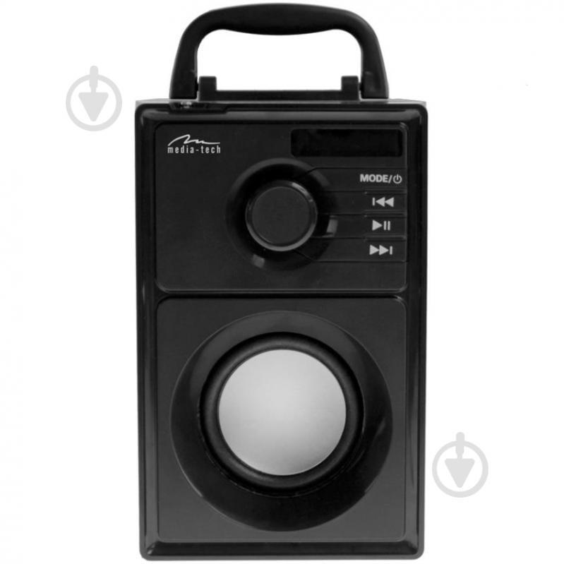 Портативная колонка Media-Tech 1.0 black (MT3179) - фото 1 Портативная колонка Media-Tech 1.0 black (MT3179) - фото 1
