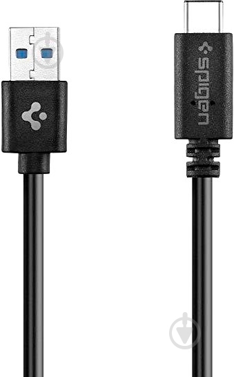 Кабель Spigen USB Type-C – USB 3.1 1 м черный (SGP11579) Essential C10C0 - фото 1