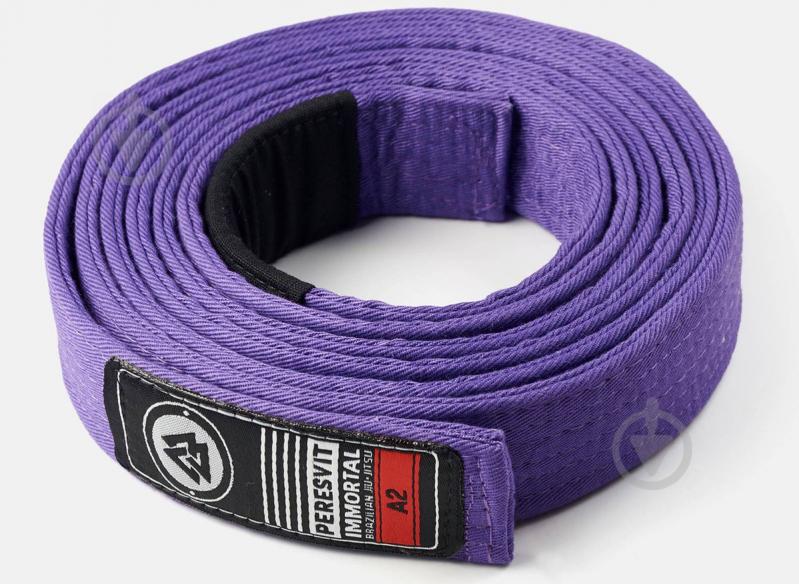 Пояс для джиу-джитсу Peresvit Immortal BJJ Gi Belt 501252-649 р.A2(зріст 183см) фиолетовый - фото 2