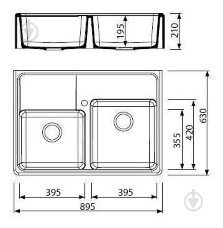 Мойка для кухни Marmorin EWIT 895 2K - фото 3