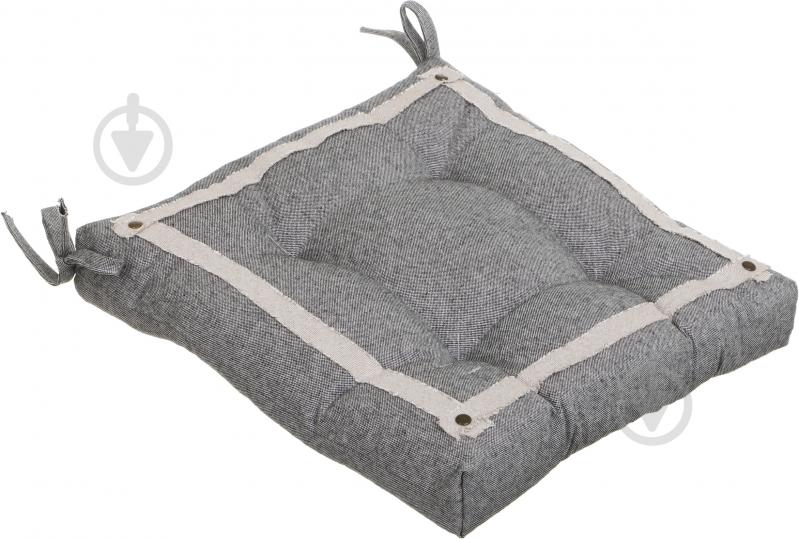 Подушка на стул ''Huge'' black 40x40 см Прованс - фото 2 Подушка на стул ''Huge'' black 40x40 см Прованс - фото 2