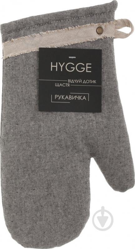 Перчатка-прихватка Huge black 16x33 см черный Прованс - фото 4