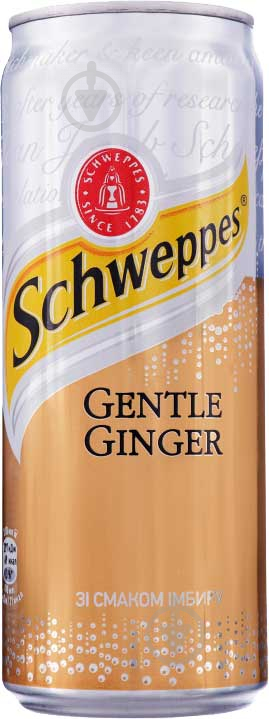 Безалкогольний напій Schweppes Gentle Ginger 0,33 л (5449000025678) - фото 1