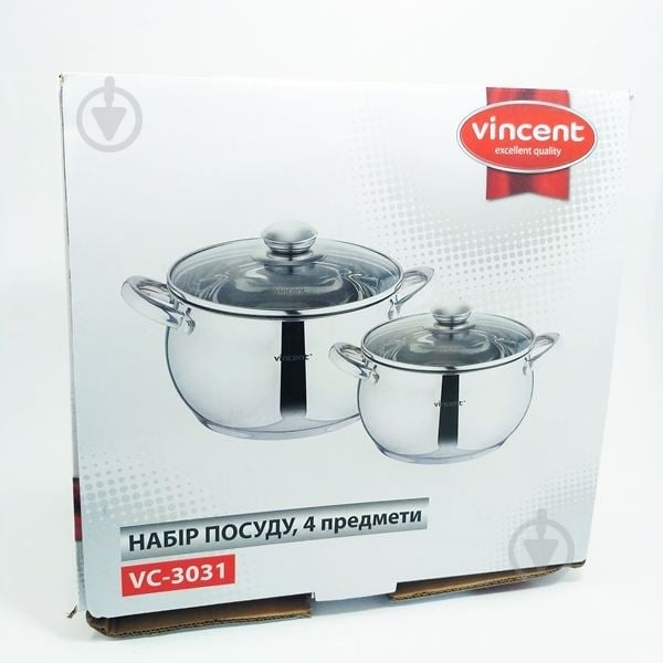 Набор кастрюль Vincent 4 предмета VC-3031 - фото 3 Набор кастрюль Vincent 4 предмета VC-3031 - фото 3