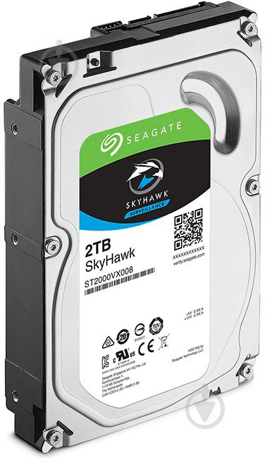 Жесткий диск Seagate SkyHawk 2 ТБ 3,5" SATA III (ST2000VX008) steel - фото 3