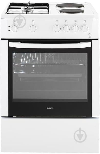 Плита комбінована Beko CSE64010DW - фото 1