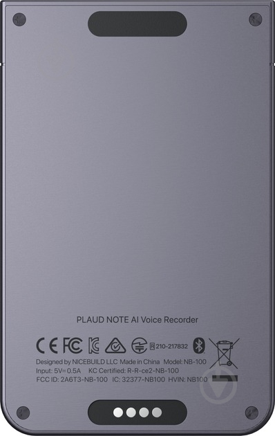 Диктофон Plaud.AI Note Black (NB-100-BL) - фото 3