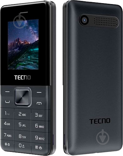 Мобільний телефон Tecno T301 DS black 4895180743320 - фото 1