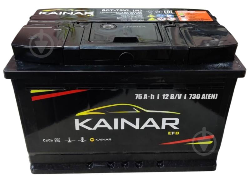 Аккумулятор автомобильный Kainar 75Ah 730A 12V «+» справа (СТ-00178646) - фото 1