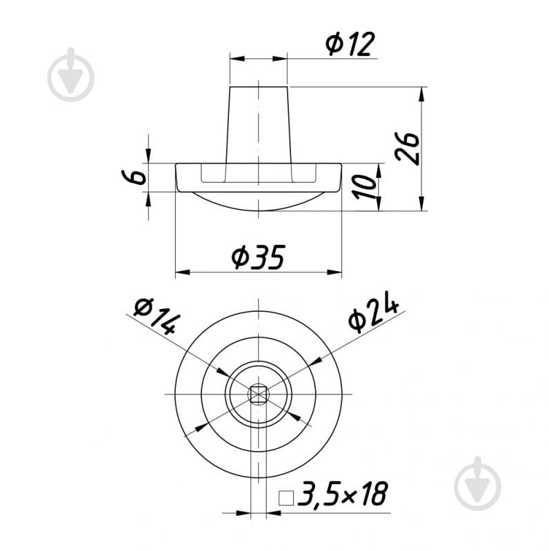 Мебельная ручка накладная Comit P64106002 сатин хром - фото 2