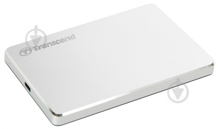 Зовнішній жорсткий диск Transcend StoreJet 1 ТБ 2,5" USB Type-C (TS1TSJ25C3S) silver - фото 2