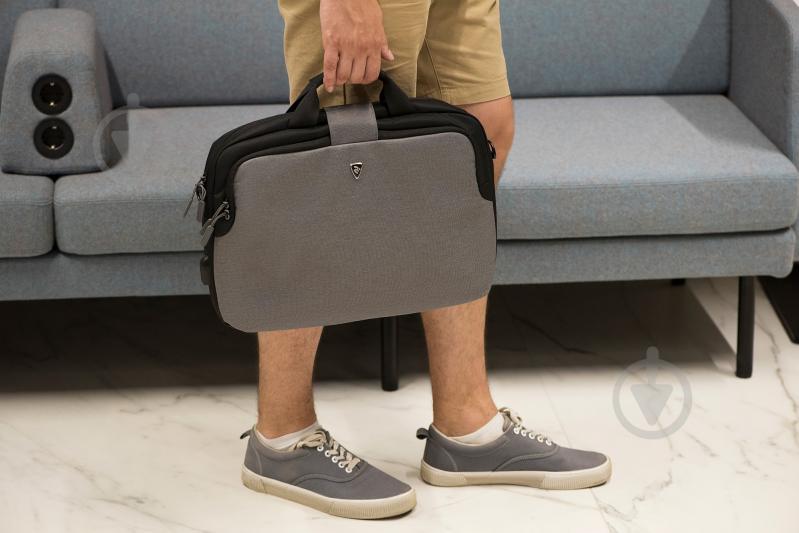 Сумка для ноутбука 2E SUPREME 16" grey (2E-CBT9185GR) - фото 19