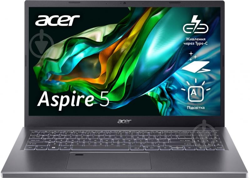 Ноутбук Acer Aspire 5 15 A515-48M 15,6" (NX.KJ9EU.00D) steel gray - фото 1