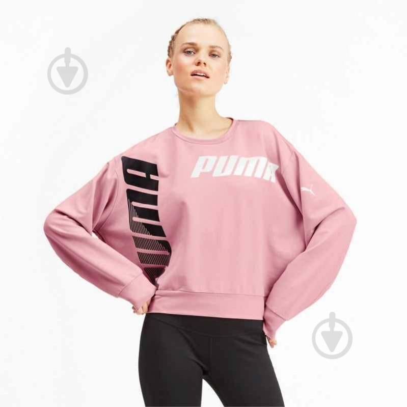 Джемпер Puma Modern Sports Crew Sweat 580417141 розовый - фото 1