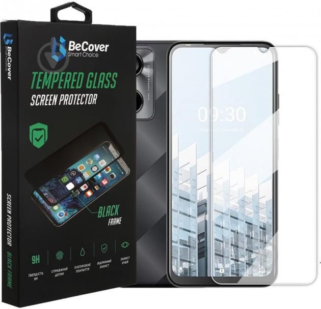 Захисне скло BeCover для Tecno Pop 6 Pro (708555) для Tecno Pop 6 Pro (BE8) Crystal Clear Glass 3D (708555) - фото 1