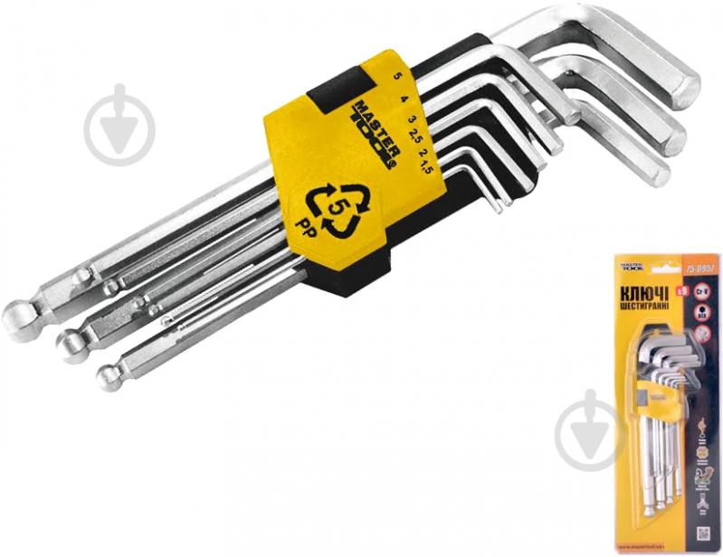 Набор ключей шестигранных MasterTool 75-0957 - фото 2