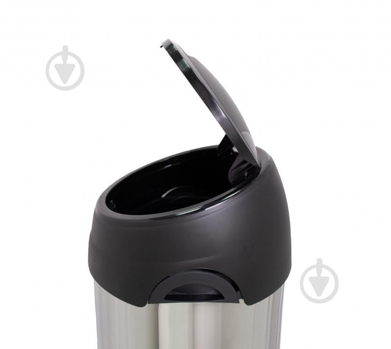 Ведро для мусора Eurogold металлическое с кнопкой для открывания 60 л нержавеющая сталь - фото 3 Ведро для мусора Eurogold металлическое с кнопкой для открывания 60 л нержавеющая сталь - фото 3