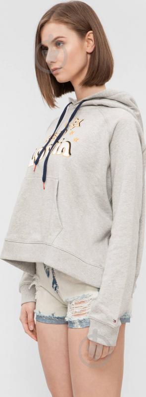 Джемпер Tommy Hilfiger GIGI HADID SLOGAN HOODIE WW0WW18692-39 р. S сірий - фото 2