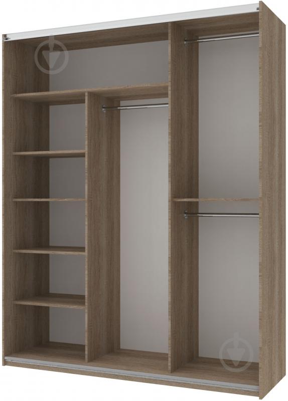 Шафа-купе Кайзер 1800x600x2250 мм білий двері ДСП - фото 2