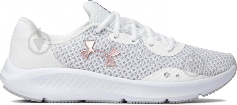 Кроссовки женские Under Armour CHARGED PURSUIT 3 VM 3025847-101 р.40 белые - фото 1