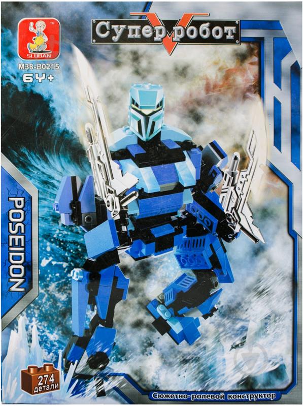 Конструктор Sluban Суперробот Poseidon M38-B0215R - фото 2 Конструктор Sluban Суперробот Poseidon M38-B0215R - фото 2