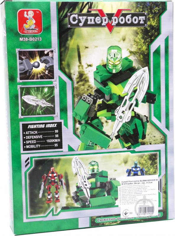Конструктор Sluban Суперробот Ares M38-B0213R - фото 3