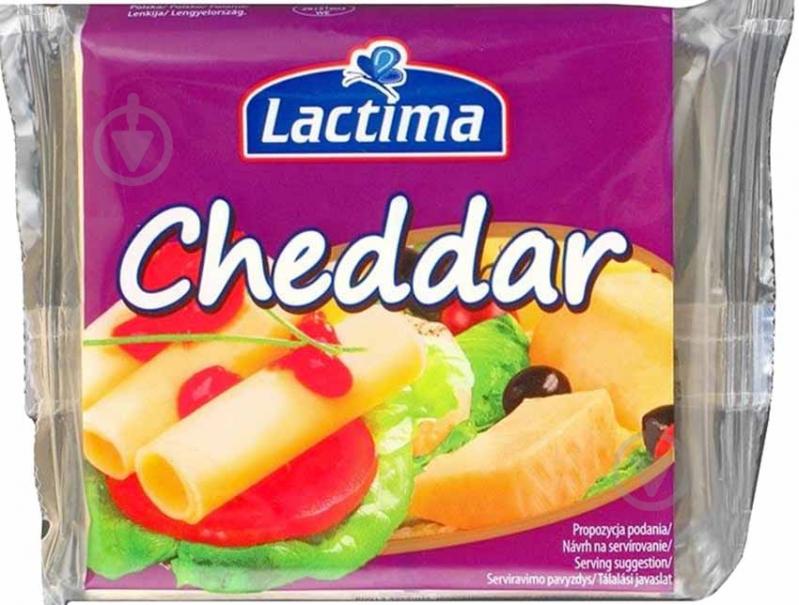 Сир Lactima плавлений скибочки Тост Чеддер 36,2% 130г 5901126012623 - фото 1 Сир Lactima плавлений скибочки Тост Чеддер 36,2% 130г 5901126012623 - фото 1