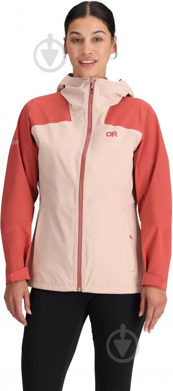 Куртка жіноча демісезонна Outdoor Research WOMEN'S STRATOBURST STRETCH RAIN JACKET 300894-2718 р.M рожева - фото 1