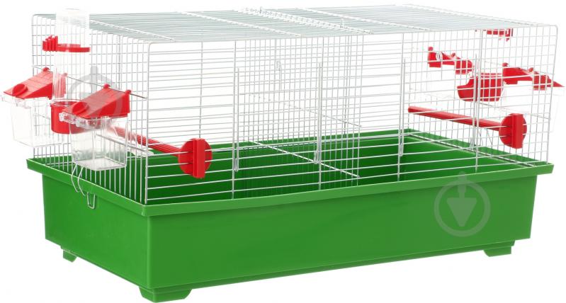 Клетка Лорі Дуэт-мини цинк 56x30x29 см - фото 1