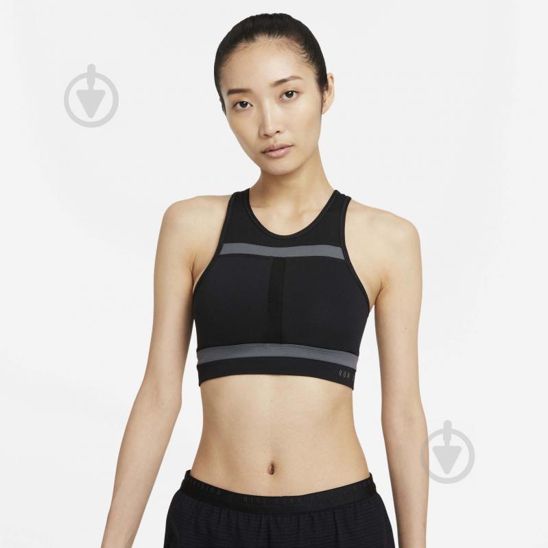 Бра Nike W NK DF SWSH LL RUNDVSN BRA DD1101-010 р.L черный - фото 2