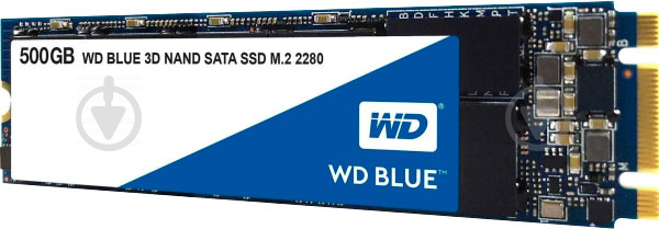 SSD-накопитель Western Digital 2280 500GB M.2 SATA III 3D V-NAND (WDS500G2B0B) - фото 2