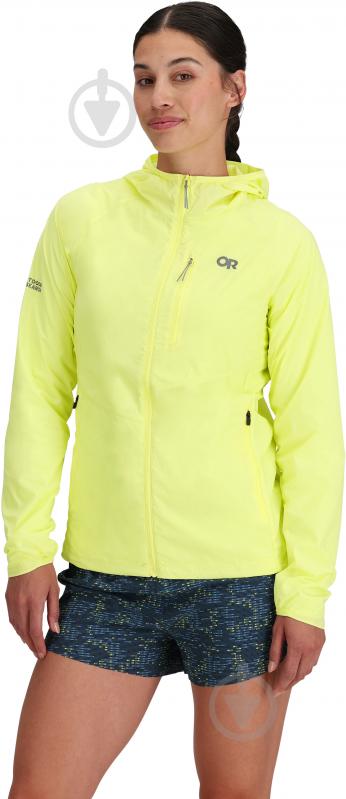 Куртка женская демисезонная Outdoor Research WOMEN'S SHADOW WIND HOODIE 300900-2641 р.S желтая - фото 1